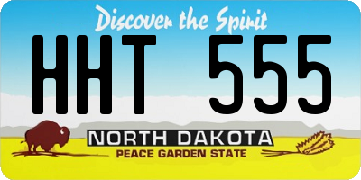 ND license plate HHT555