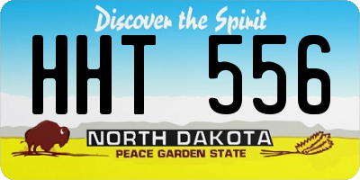 ND license plate HHT556