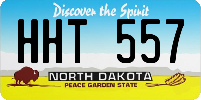 ND license plate HHT557