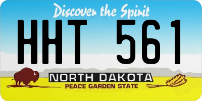 ND license plate HHT561