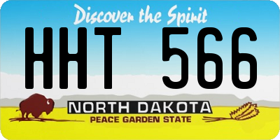 ND license plate HHT566