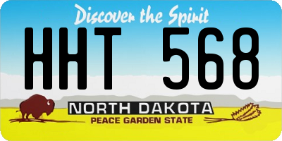 ND license plate HHT568