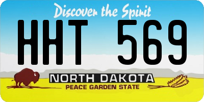 ND license plate HHT569