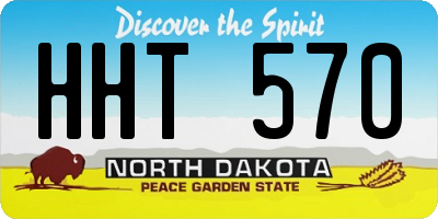 ND license plate HHT570
