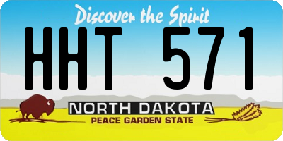 ND license plate HHT571