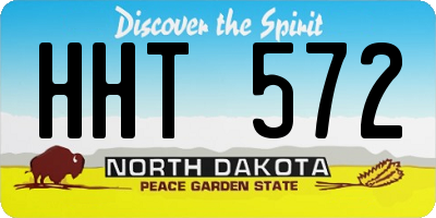 ND license plate HHT572