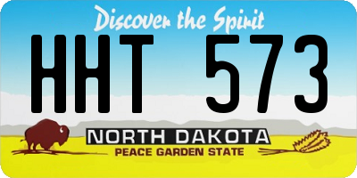 ND license plate HHT573
