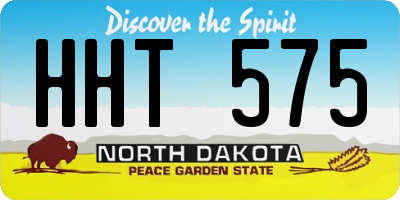 ND license plate HHT575