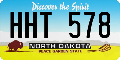 ND license plate HHT578
