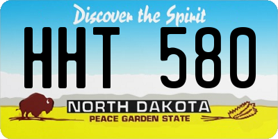 ND license plate HHT580