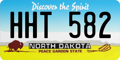 ND license plate HHT582
