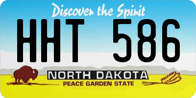 ND license plate HHT586