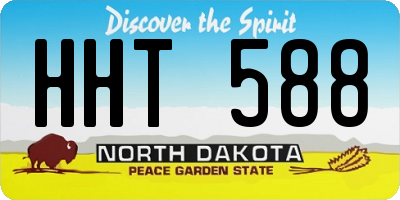 ND license plate HHT588