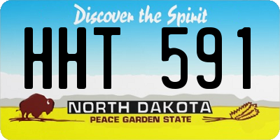 ND license plate HHT591