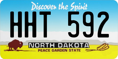 ND license plate HHT592