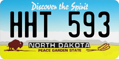 ND license plate HHT593