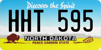 ND license plate HHT595