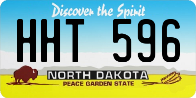 ND license plate HHT596