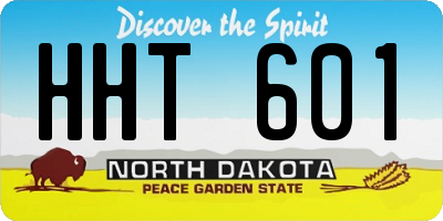 ND license plate HHT601