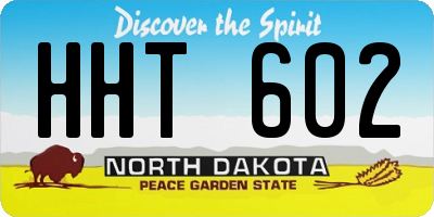 ND license plate HHT602