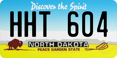 ND license plate HHT604