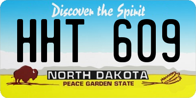ND license plate HHT609
