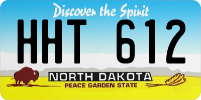 ND license plate HHT612