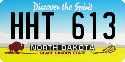 ND license plate HHT613