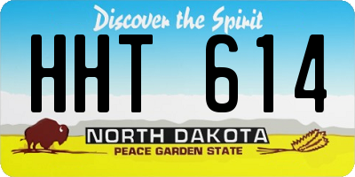ND license plate HHT614