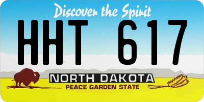 ND license plate HHT617