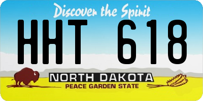 ND license plate HHT618