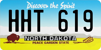 ND license plate HHT619