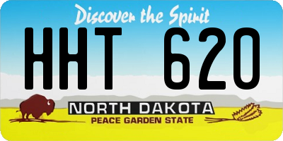 ND license plate HHT620