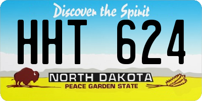 ND license plate HHT624