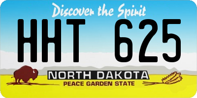 ND license plate HHT625