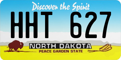 ND license plate HHT627