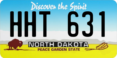 ND license plate HHT631