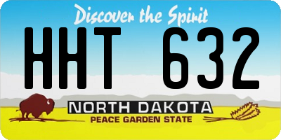 ND license plate HHT632