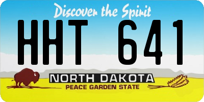 ND license plate HHT641