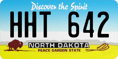 ND license plate HHT642