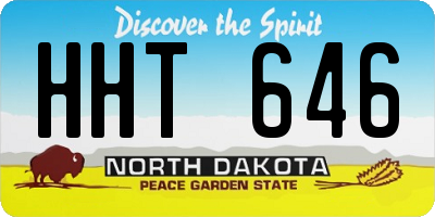 ND license plate HHT646