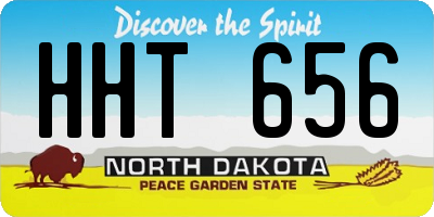 ND license plate HHT656