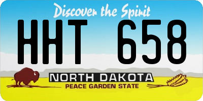 ND license plate HHT658