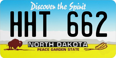 ND license plate HHT662