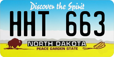 ND license plate HHT663