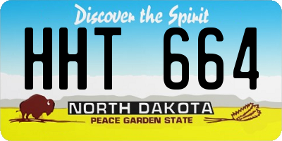 ND license plate HHT664