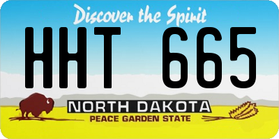 ND license plate HHT665