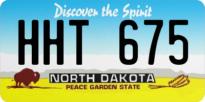 ND license plate HHT675