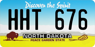ND license plate HHT676