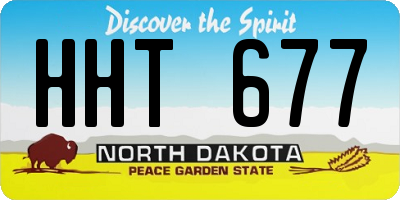 ND license plate HHT677